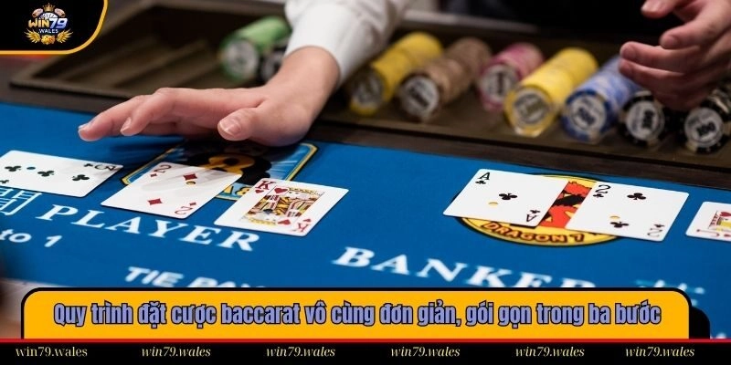 Quy trình đặt cược baccarat vô cùng đơn giản, gói gọn trong ba bước