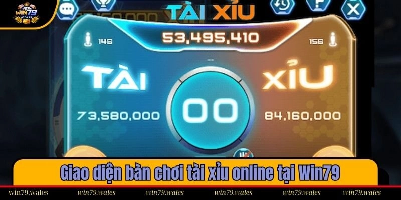 Giao diện bàn chơi tài xỉu online tại Win79