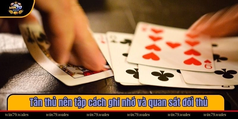 Tân thủ nên tập cách ghi nhớ và quan sát đối thủ